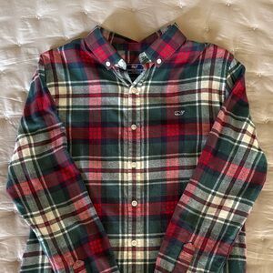 Boys Vineyard Vines Plaid Button-Down